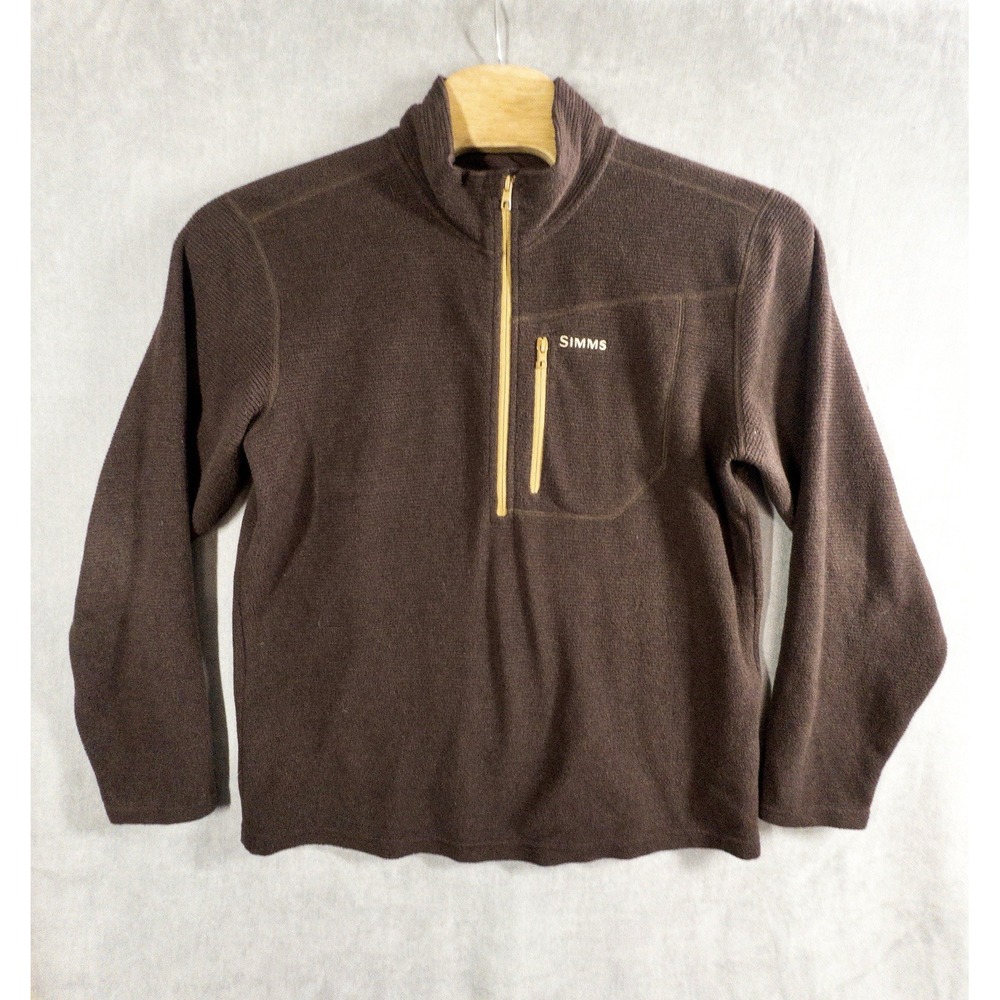 Simms Fishing Qtr Zip Fleece Sweater Mens Large Outdoors Gorpcore